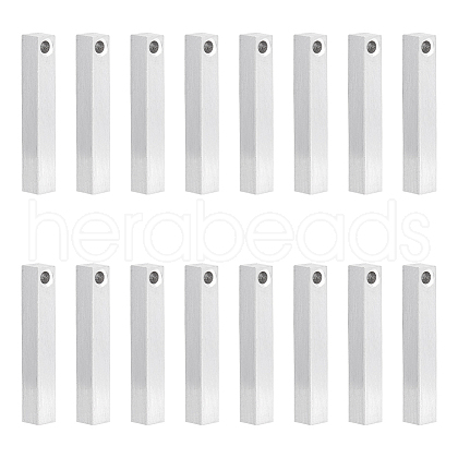 BENECREAT 16Pcs Aluminum Pendants FIND-BC0013-51-1