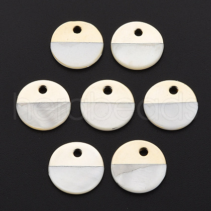 Natural Freshwater Shell Charms SHEL-T018-32A-1
