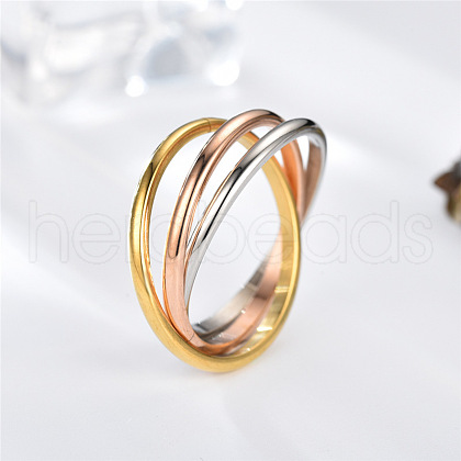 Stainless Steel Trinity Interlocking Finger Rings FS-WG6D755-03-1