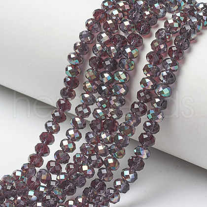 Electroplate Glass Beads Strands EGLA-A034-T3mm-J03-1
