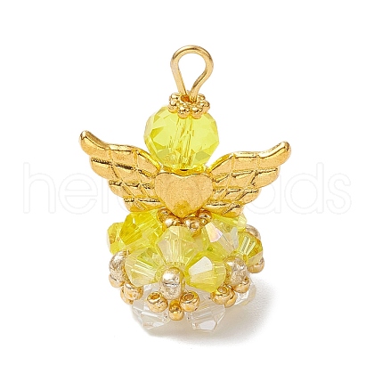 Glass Pendants PALLOY-MZ00664-06-1