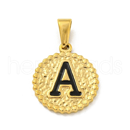 Ion Plating(IP) 304 Stainless Steel Enamel Pendants STAS-R231-19A-G-1