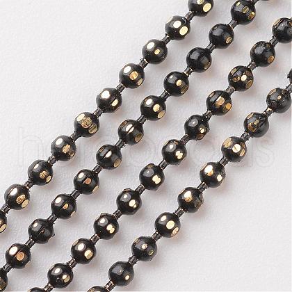 Brass Faceted Ball Chains CHC-D268-15-1