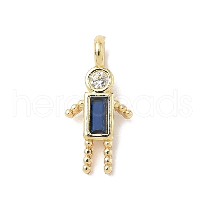 Brass Micro Pave Cubic Zirconia Pendants ZIRC-I356-17G-A03-1