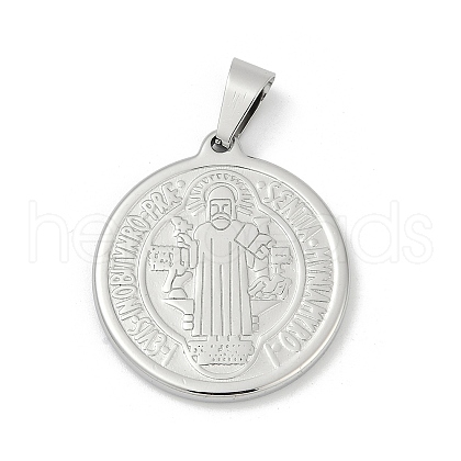 304 Stainless Steel Pendants STAS-A053-24C-P-1