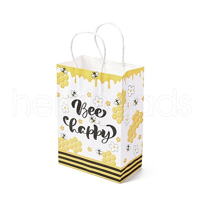 Bees Theme Rectangle Paper Bags CARB-F012-02A-1