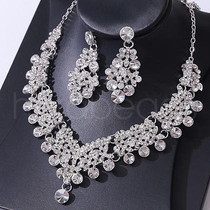 Alloy Rhinestone Jewelry Sets FS-WGE40D6-06-1