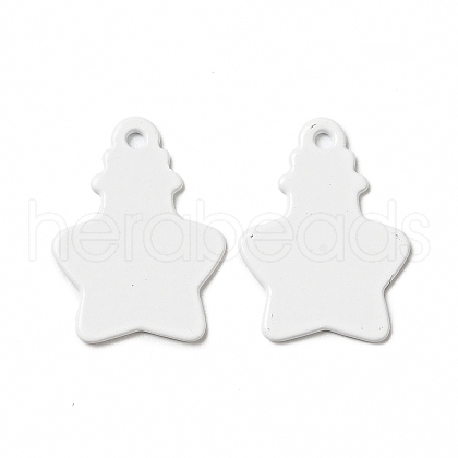 Spray Painted 201 Stainless Steel Pendants STAS-G304-02E-1