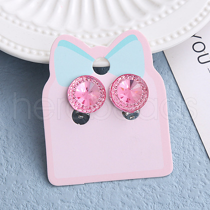 Alloy Plastic Clip-on Earrings for Kid WG9F41F-12-1