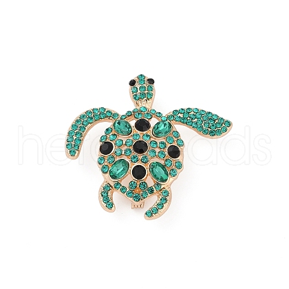 Zinc Alloy Rhinestone Brooch JEWB-C040-01B-G-1