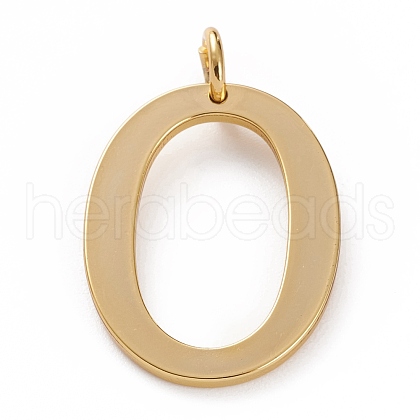 Golden Brass Pendants KK-P194-01G-O-1