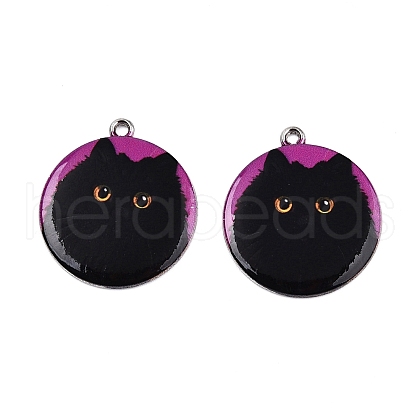 Printed Alloy Pendants ENAM-P246-03P-02-1