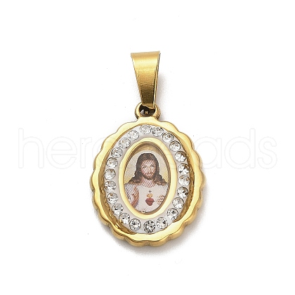 304 Stainless Steel Pendants STAS-Q343-06B-G-1