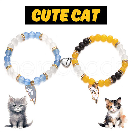 Couples Beaded Bracelet Jewelry for Unisex PW-WGD304B-03-1