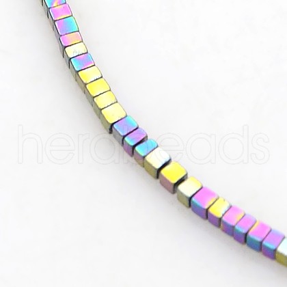 Electroplate Non-magnetic Synthetic Hematite Beads Strands G-J212E-03-1