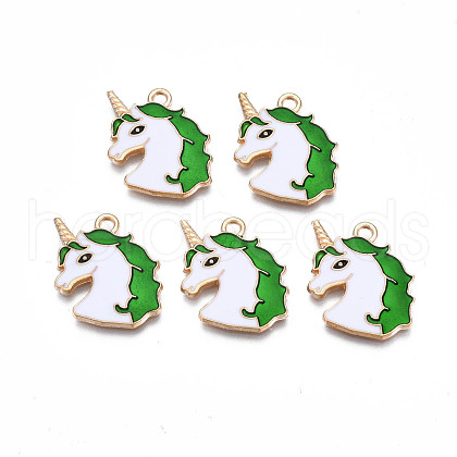 Alloy Enamel Pendants ENAM-S130-20C-1