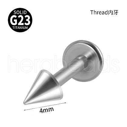 G23 Titanium 17 Gauge Internally Threaded Labrets WGEEA58-16-1