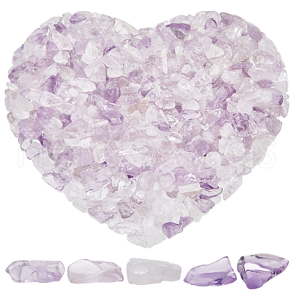 SOFPLATE 500G Natural Amethyst Chip Beads G-SP0001-09-1