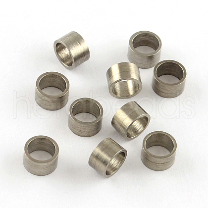 Large Hole 201 Stainless Steel Spacer Beads STAS-S040-05-1