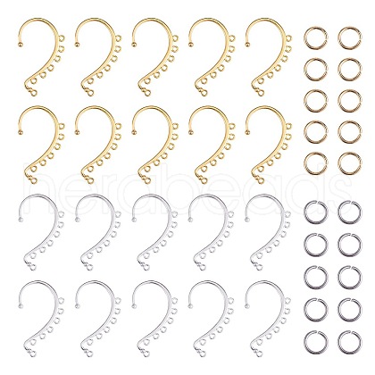 20Pcs 2 Color Alloy Ear Cuff Findings FIND-SZ0002-64-1