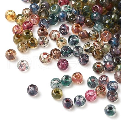 Picasso Baking Paint Glass Seed Beads GLAA-Q120-03A-1