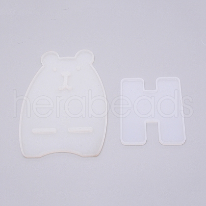 Bear Mobile Phone Holder  Silicone Molds DIY-TAC0007-91-1