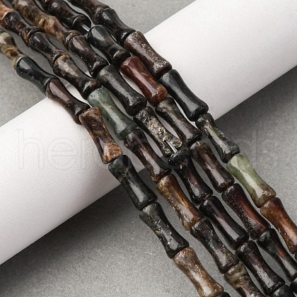 Natural Biotite Beads Strands G-L624-G09-12x5mm-1