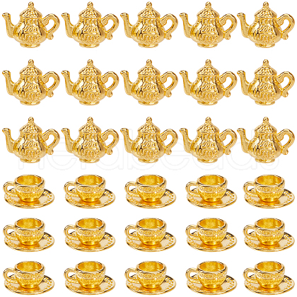 SUNNYCLUE 40Pcs 2 Styles Alloy Charms FIND-SC0013-16-1