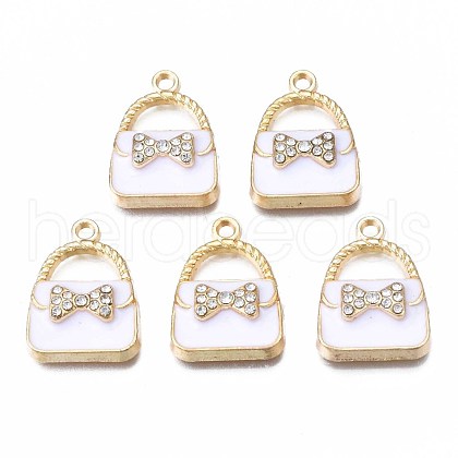 Rack Plating Alloy Enamel Pendants ENAM-T011-129E-1