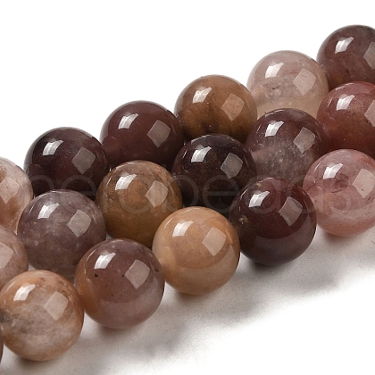 Natural Strawberry Quartz Beads Strands G-H298-A03-05-1