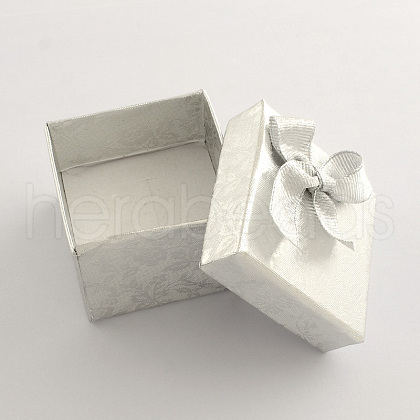 Valentines Day Presents Packages Square Cardboard Ring Boxes CBOX-S010-A01-1