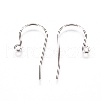 304 Stainless Steel Earring Hooks A-STAS-F227-29-P-1