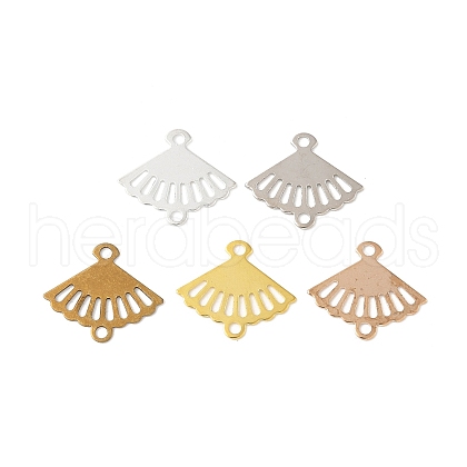 Brass Laser Cut Hollow Connector Charms KK-K277-12-1