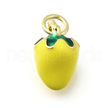 Brass with Enamel Charms KK-Q066-01A-G-1