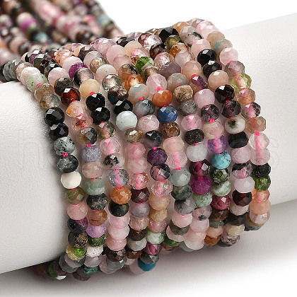 Natural Mixed Gemstone Beads Strands X-G-K373-B02-02-1