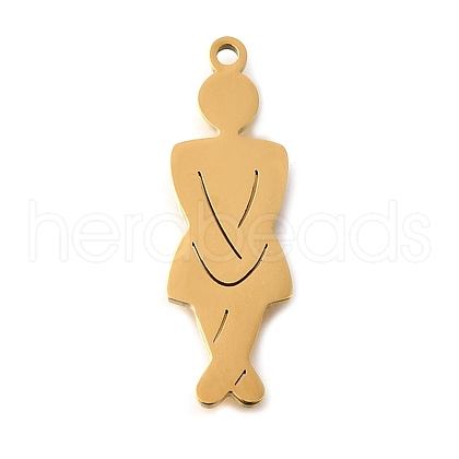 304 Stainless Steel Pendants STAS-S178-05G-A-1