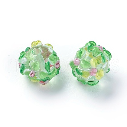 Handmade Bumpy Lampwork Beads LAMP-E021-07M-1