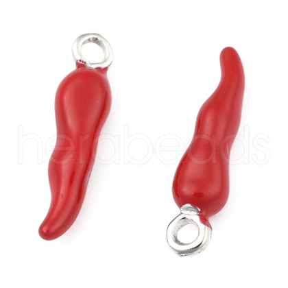 Brass Enamel Pendants X-PALLOY-H003-1-1