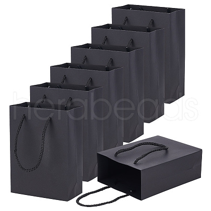 Rectangle Thickened Paper Gift Bags ABAG-WH0039-22B-1