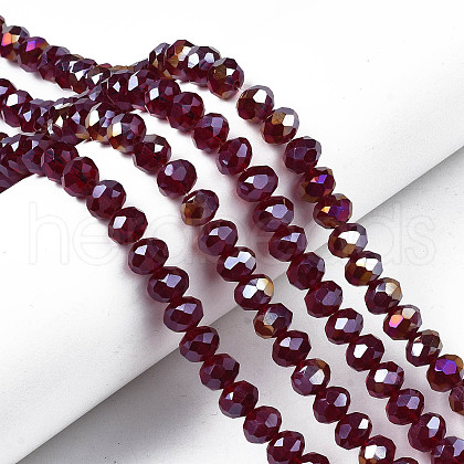 Electroplate Glass Beads Strands EGLA-A034-T3mm-B29-1