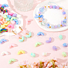 SUNNYCLUE 80Pcs 20 Styles UV Plated Acrylic Beads OACR-SC0001-86-4