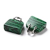 Synthetic Malachite Pendants KK-E274-01P-018-3
