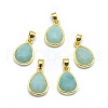 Natural Amazonite Pendants G-O176J-02G-1