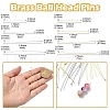 Brass Ball Head Pins KK-YW0002-26D-P-3