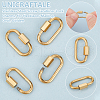 Unicraftale 8Pcs 304 Stainless Steel Screw Carabiner Lock Charms STAS-UN0058-40G-5
