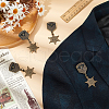 4Pcs Enamel Pins JEWB-FG0001-23-5