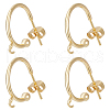 Beebeecraft 20Pcs 304 Stainless Steel Ring Stud Earring Findings STAS-BBC0004-70A-G-1