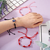 10Pcs 5 Colors Adjustable Braided Nylon Cord Bracelet Making AJEW-TA0001-25-7