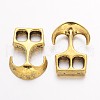 Tibetan Style Alloy Hook Clasps TIBEP-35682-AG-NR-2