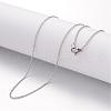 Non-Tarnish 304 Stainless Steel Necklace MAK-K004-18P-1